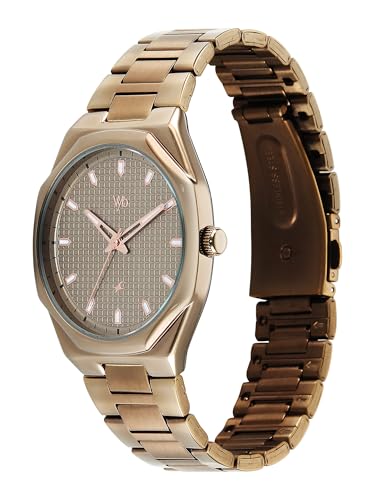 Image of Fastrack Vyb Nimbus with Quartz Analog Grey Dial Khaki Zinc Alloy Strap Watch for Men - FV30043QM02W