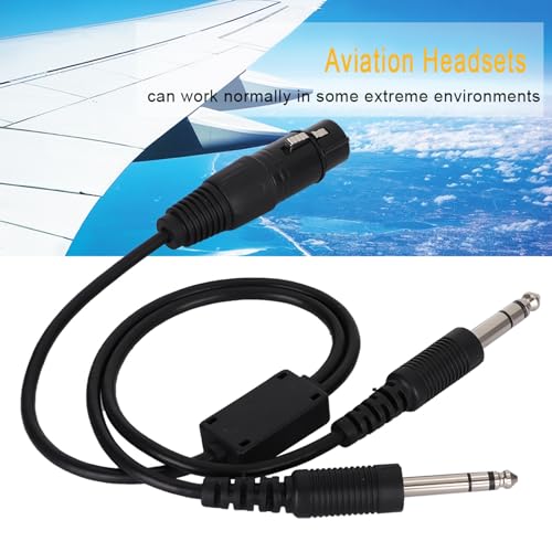 Adaptador para Auriculares de Aviación XLR a Doble Enchufe GA miniatura 2