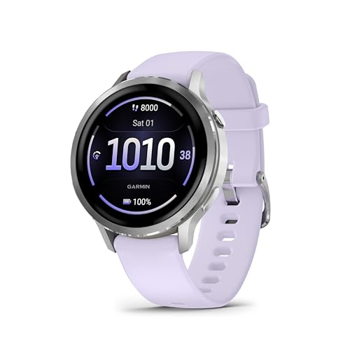 Garmin Venu 4 41mm - Fitness-Smartwatch, 1,2' AMOLED Touchdisplay, bis zu 10 Tage Akkulaufzeit, 80+ Sport-Apps, EKG, Health Status, Fitness Coach, Rollstuhlfunktionen, Telefonie, Taschenlampe