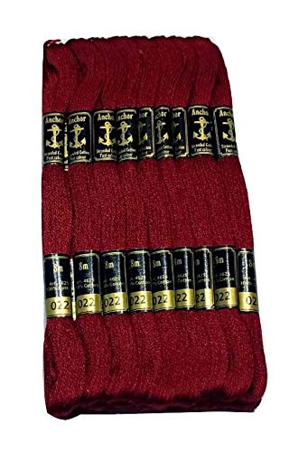 ABN EXPORTS Anchor Cotton Embroidery Thread Floss Sewing 25 Skeins Yarn DN NO. 22