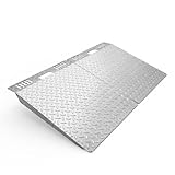 29' x 48' Shed Ramp for Riding Mower and Lawn Equipment, 1800 LB Capacity Anti-Slip Punch Ramp for Garages, Barns, Shed