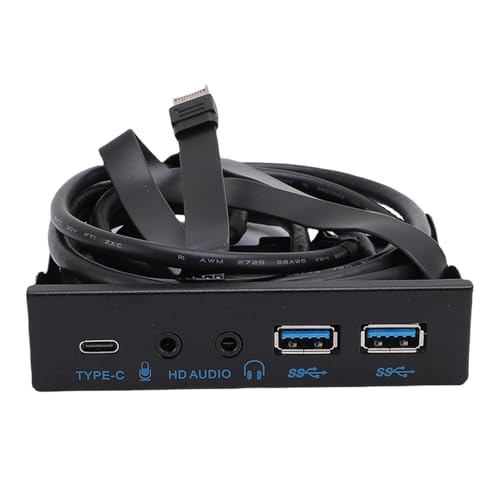 Hub de Panel Frontal USB de 10 Gbps con Conexión de 19 Pines y Doble USB 3.0 Frontal 2