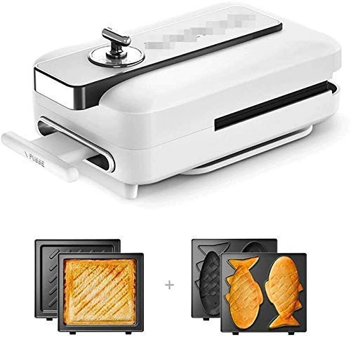 Sandwich-Maschine, 220 V-600 W, Waffeleisen und Brotmaschine, multifunktional, für Frühstück, 3 antihaftbeschichtete und… – Bild 3