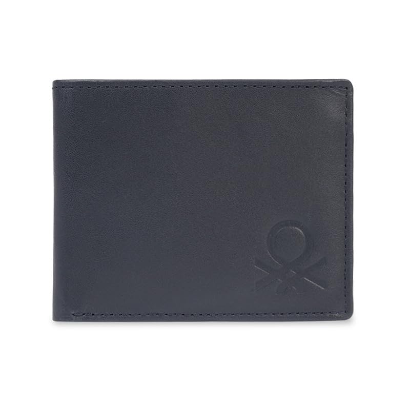 Navy Men Leather RFID Protected Slimfold Wallet - Carwinley, 8 Card Slots | 1 Compartment | 2 Pocket | Side Closure-image-45