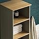 Bath Vida Hoch- & Midischränke fürs Bad, Mitteldichte Holzfaserplatte, Grau, Standard, Grey Bathroom Cabinet with Shelf