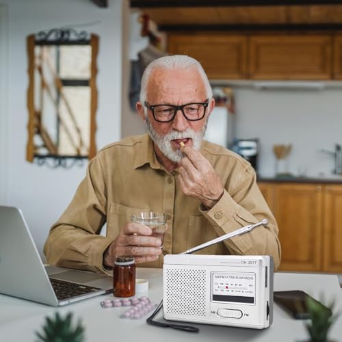 Radio AM/FM portátil analógica sin internet para acampadas 2