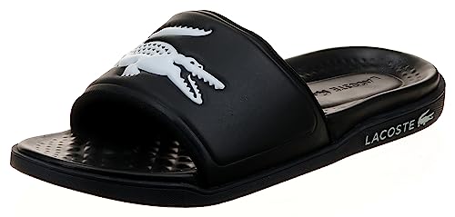 Lacoste Claquettes Croco Dualiste Homme sandales de plage sport noires