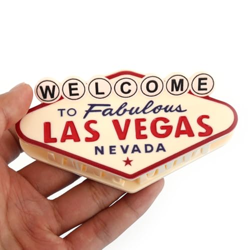 Personalized Acetate Hair Claw Clip with Las Vegas Themed Holiday Hair Claw Clip,1Piece