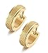 Stainless Steel Womens Hoop Earrings for Men Huggie Ear Piercings Hypoallergenic 20G (One Pairs: Gold)