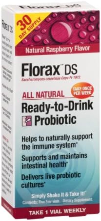 Florax DS Ready-to-Drink Probiotic Vials Raspberry - 5 CT