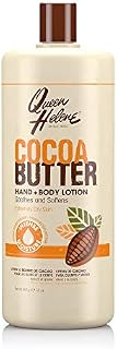 Queen Helene Hand + Body Lotion, Cocoa Butter, 32 Ounce [Packaging May Vary]