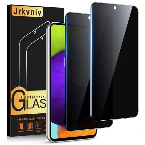 Jrkvniv Privacy Pellicola per Samsung Galaxy A52s/A52 4G/5G Vetro Temperato Anti Spy Durezza 9H Vetrino Protettiva Anti-Graffio Senza Bolle Anti-Impronta Anti-Spia Protezione Schermo,2 Pezzi