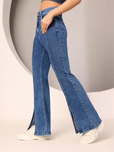 Image of Dolce Crudo High Rise Bootcut Jeans for Women