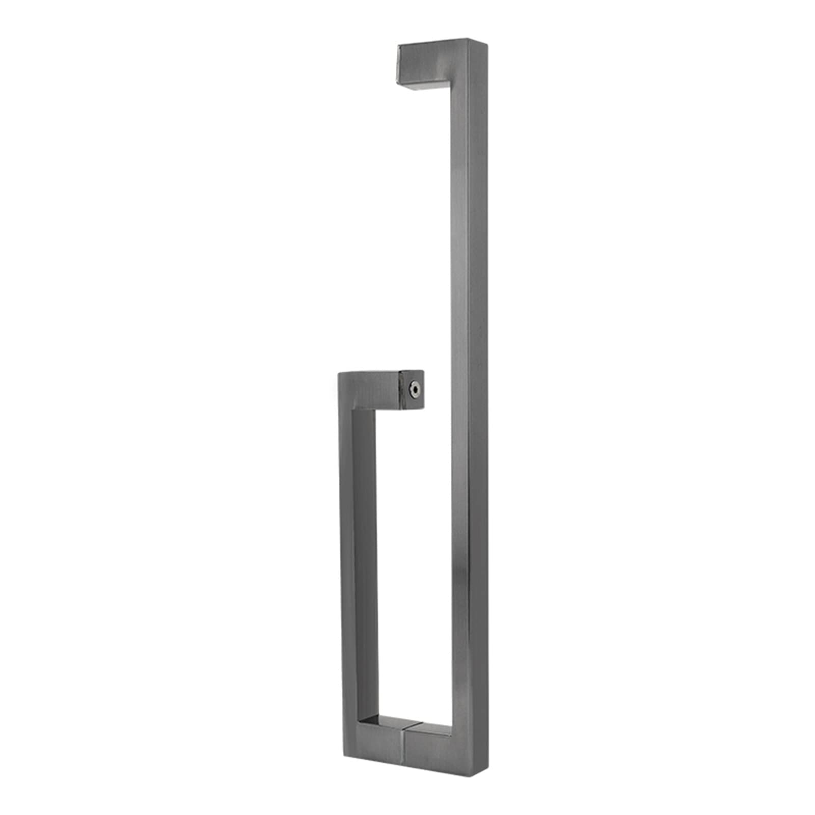 Poignée de porte grange en acier inoxydable noir titané double face 6''