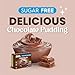 Simply Desserts Chocolate Instant Pudding, Sugar-Free, 6-Pack – Healthy Dessert, Keto Snacks, Vegan & Diabetic-Friendly, Kosher, 1.7 Oz Ea