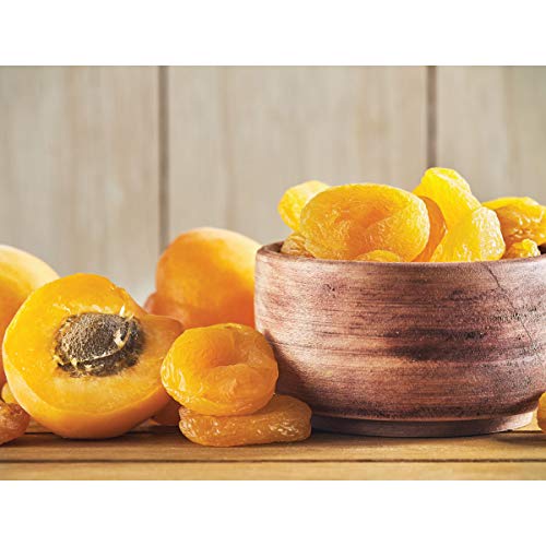 Gramas Jumbo Turkish Apricots in Resealable 1 lb. Bag, Vegan, Gluten-Free, Healthy Snack, Non-GMO, No Added Sugar (16 oz)