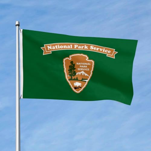 National Park Service Flag Banner 3x5ft Vivid Color Double Stitched with 2 Brass Grommets