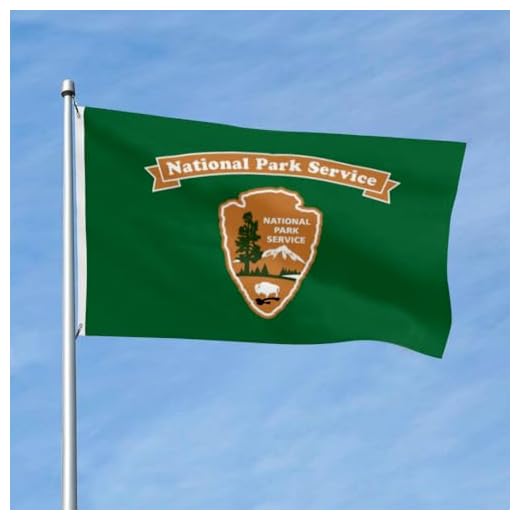 National Park Service Flag Banner 3x5ft Vivid Color Double Stitched with 2 Brass Grommets