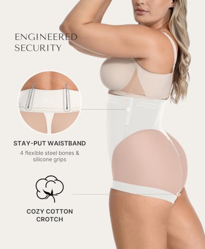 Image of SHAPELLX Women High Waist Tummy Control Slips Shapewear Panties Under Dress