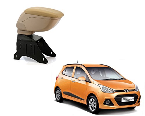 Image of Auto Pearl Car Arm Rest Console Compatible with - I10 Grand -Beige