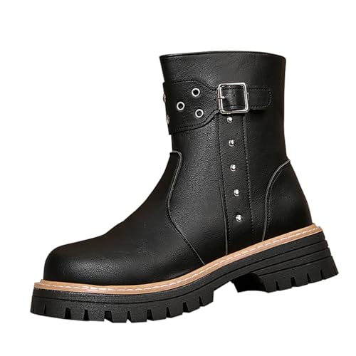 Bottes style britannique à talon bas pour marcher toute la journée sans douleur