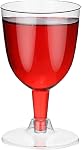 75 Pack Plastic Wine Glasses 5oz Reusable Stackable Cups, Disposable Wine Cups with Stem Stackable Plastic Goblets for Outdoor Parties, Weddings, Birthdays, Picnics