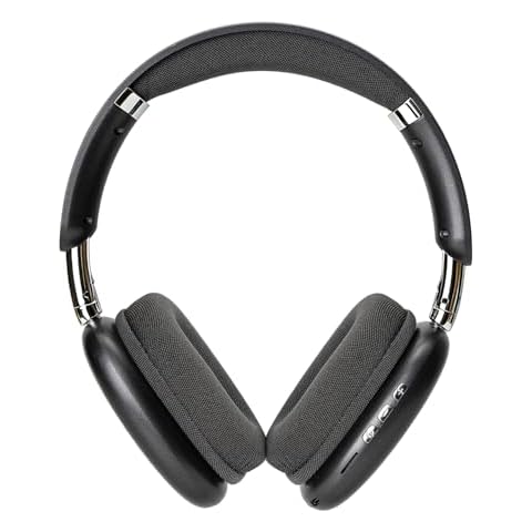 SUNJOM Wireless Bluetooth Over Ear Headphones Up to 28H Battery Life Headset with Microphone Gym Overhead Headphones Compatible with iOS & Android Mobile Phones,Computers,Laptop(Black) Cover