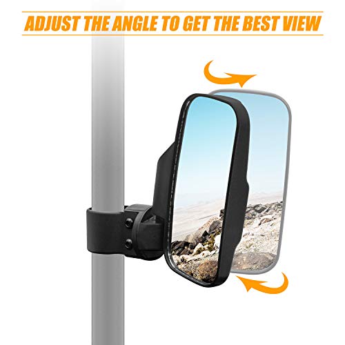 image for RANSOTO UTV Side View Mirror Rear View Mirror with 1.75“-2“ Roll B
