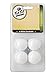 Fat Cat Foosball/Soccer Game Table Soccer Balls: 36 mm Regulation Size Foosballs, Solid White, 4 Pack