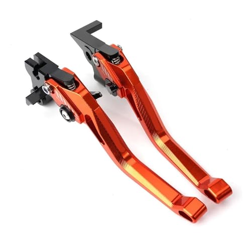 Manetas de embrague y freno cortas para moto Honda CB650R 2019 color naranja