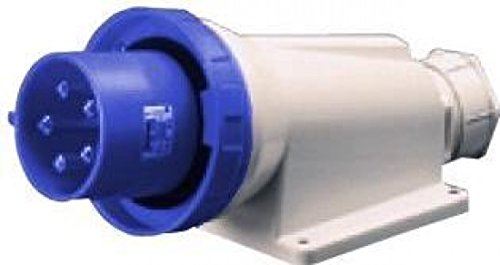 Gewiss GW61448 Prise Mâle Saillie 2P+T 63A 230V IP67 CEE CEI 60309