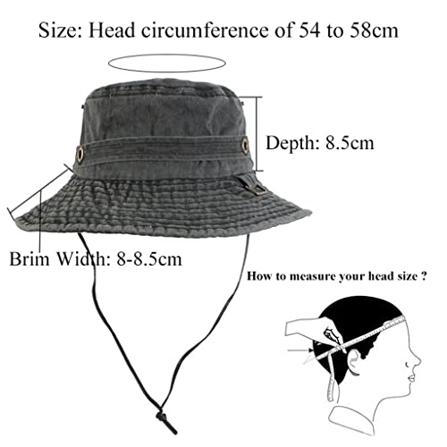 Fishing hunting caps en coton taille 54-58 cm contre les coups de soleil - 4