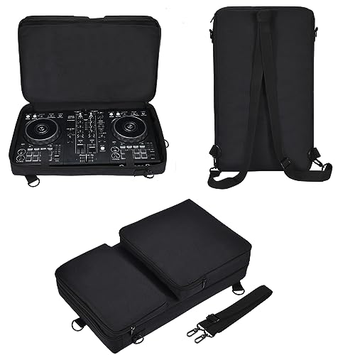 Taoricen Bolsa de Almacenamiento para Pioneer DDJ-400/FLX4/SB3 Controlador, Funda Suave Tipo Mochila...