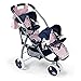 La Nina-60421 Passeggino gemellare Bambole, Colore Rosa, 41 x 81 x 62 cm, 60421