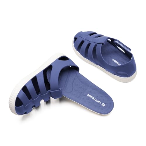 Image of Luffymomo Boys Girls Closed Toe Sandals Lightweight Beach Water Shoes Adjustable Summer Outdoor Sandal for Toddler /Little Kids
