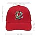 Ovarian Cancer Awarenes Butterflies Baseball Cap Dad Hat Adjustable Size Trucker Caps for Outdoor Activities All Seasons Red-style