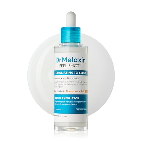 Image of Dr.Melaxin Peel Shot Exfoliating TX Serum 80ml - 99% Pure Tranexamic Acid & Niacinamide + AHA PHA Brightening Exfoliating for Uneven Skin Tone, Dark Spots & Dullness | Smooth | Korean Skincare