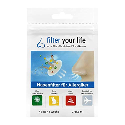 Filter your life Nasenfilter f�r Allergiker Gr. M, 7X2 St