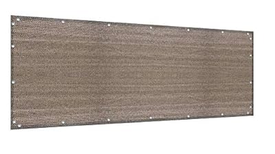 Elegant Privacy Screen for Backyard Fence, Pool, Deck, Patio, Balcony and Outdoor Paneling - Include Zip Ties (3 x 9 FT, Walnut)