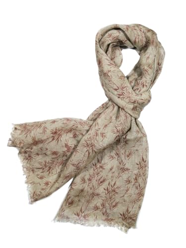 Image of Shanlin Unisex Natural Color 100% Linen Scarves for Men and Women