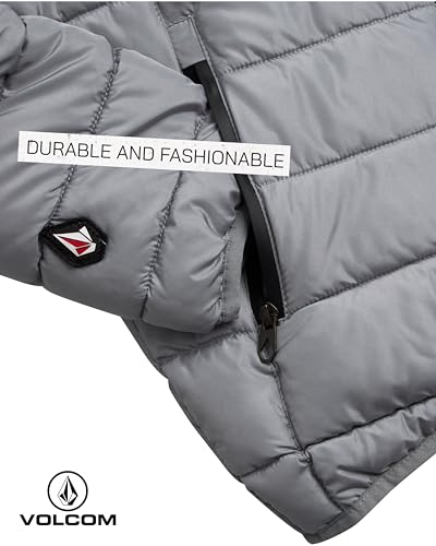 Volcom Boys' Puffer Jacket - Glacier Shield Quilted Winter Jacket with Hood - Insulated Outerwear Jackets for Boys (4-18)4