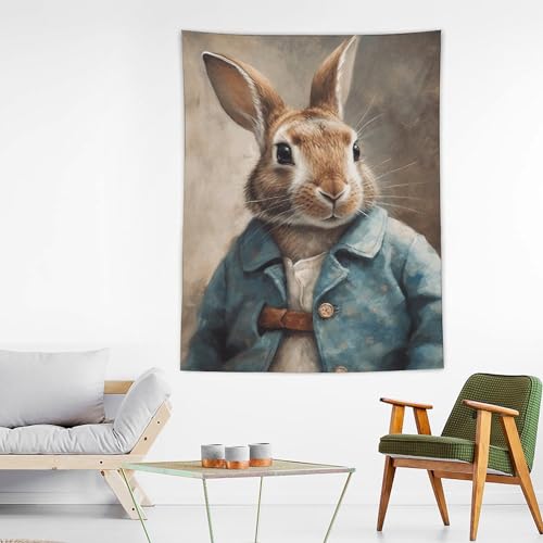Tenture murale esthétique lapin pour créer un cocon chambre