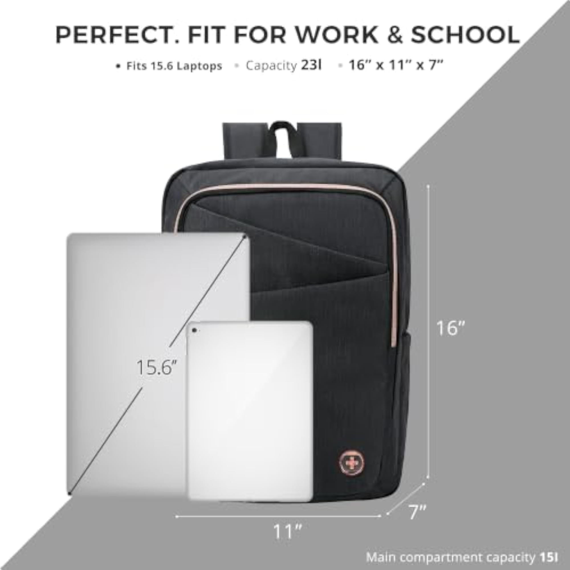 Design Laptop Backpack for Women with USB Charging Port