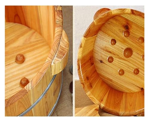 Bañera de madera maciza para pies, SPA de pies de madera miniatura 5