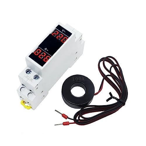 Voltmètre ampèremètre AC 80-500V 100A rail DIN boîtier compact haute précision