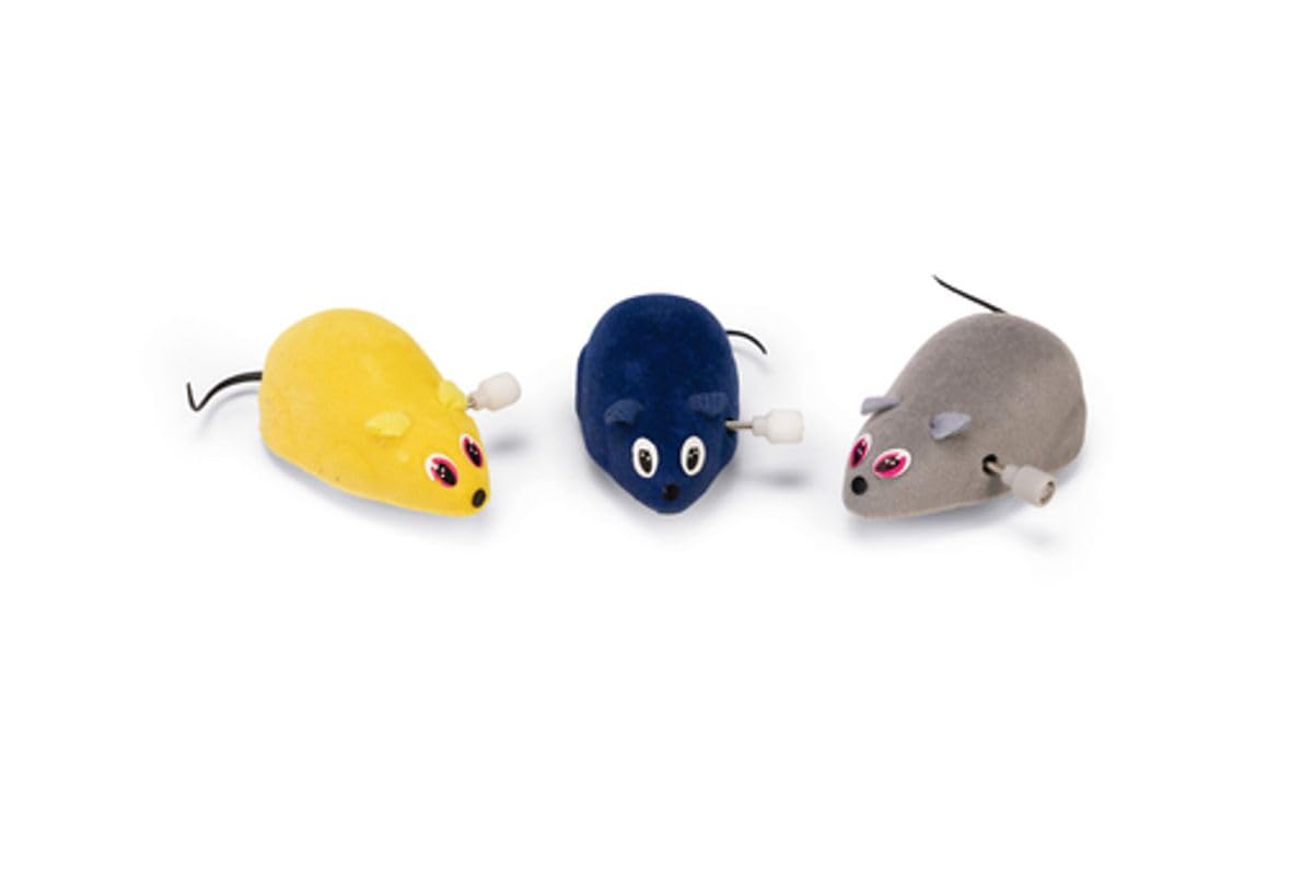 Beeztees Kedi Oyuncağı Kurmalı Fare, 6,5x5x3cm