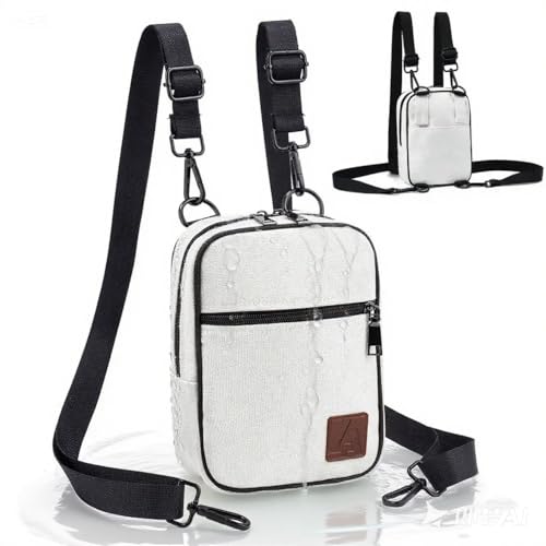 Image of LVYOUME Convertible Crossbody Bag for Men /Women,Adjustable Waist /Shoulder /Backpack with 2 /3 Strap,Everyday Essentials Carrier