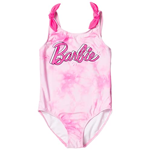 Barbie Girls UPF 50+ One Piece Bathing Suit Little Kid to Big Kid Sizes (4-14-16)