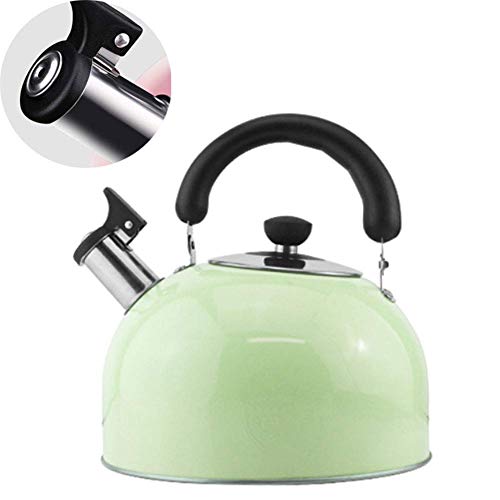 Edelstahl-Kochfeld Induktionskochfeld Pfeifkessel Tee Kaffeekanne Campingkessel Mit Hitzebeständigem Griff Für Home Office Cafe