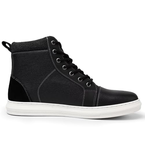 Image of Arkbird Casual Sneaker Boots, High-Top Sneakers Lace-up Leather Chukka Shoes for Men